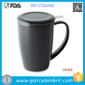 Kreative Farbe Optioal Ceramic Teetasse mit strainless Stahl Infuser